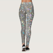 Silberner Glitzer Leggings (Rückseite)