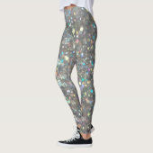 Silberner Glitzer Leggings (Links)
