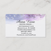 *~* silberner Glitzer-moderne Kunstabstrakter Visitenkarte (Rückseite)