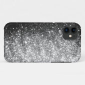 Silberner Glitzer-Schein iPhone Fall Case-Mate iPhone Hülle (Rückseite (Horizontal))