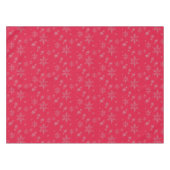 Silberner Glitzer Schneeflocken Weihnachten Tischdecke (Vorderseite (Horizontal))