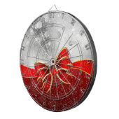 Silberner Glitzer und Glitzern Weihnachtsjunge Dartscheibe (Vorderseite rechts)