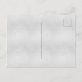 Silberner Glitzer zum 10. Einladungspostkarte (Rückseite)