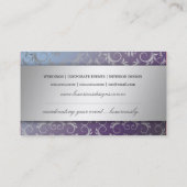 Silberner göttlicher Hydrangea 311 Visitenkarte (Rückseite)