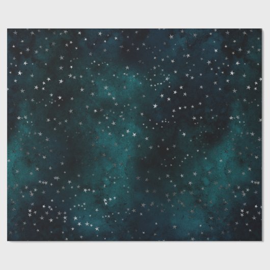 Silberner Himmel Geschenkpapier (Flach)