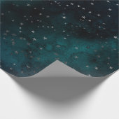 Silberner Himmel Geschenkpapier (Ecke)