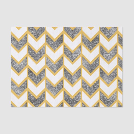 Silberner Imitat-Glitzer-kundenspezifisches Seidenpapier (Vorderseite)