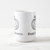 Silberner Jack O' Lantern Halloween Kaffeetasse (Mittel)