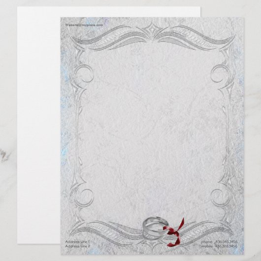 Silberner Jahrestag Briefkopf (Vorne/Hinten)