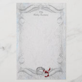 Silberner Jahrestag Briefpapier (Vorderseite)