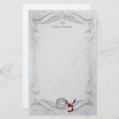 Silberner Jahrestag Briefpapier (Vorne/Hinten)
