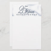 Silberner Jahrestag! Briefpapier (Vorne/Hinten)
