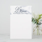 Silberner Jahrestag! Briefpapier (Stehend Vorderseite)