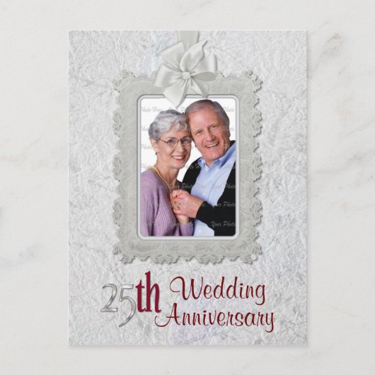 Silberner Jahrestag Postkarte (Vorderseite)