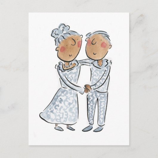 Silberner Jahrestag Postkarte (Vorderseite)