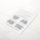 Silberner Junggeselinnen-Abschied Scavenger Jagdsp Folieneinladung (Gedreht)