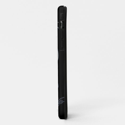 Silberner keltischer Drache Case-Mate iPhone Hülle (Hinten/Links)