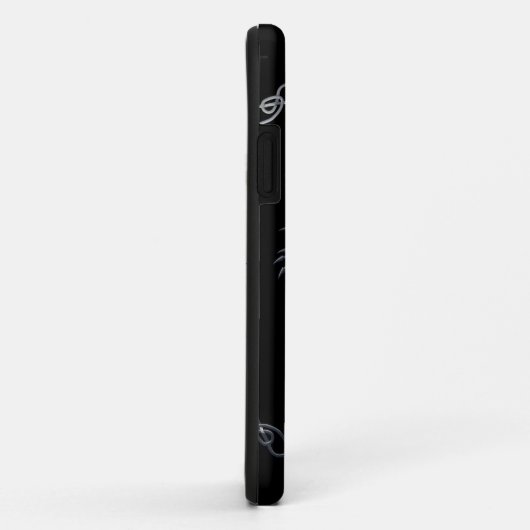 Silberner keltischer Drache Case-Mate iPhone Hülle (Hinten/Rechts)