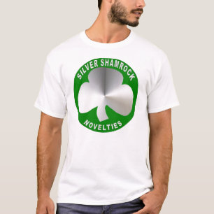 Silberner Kleeblatt-Neuheits-T - Shirt