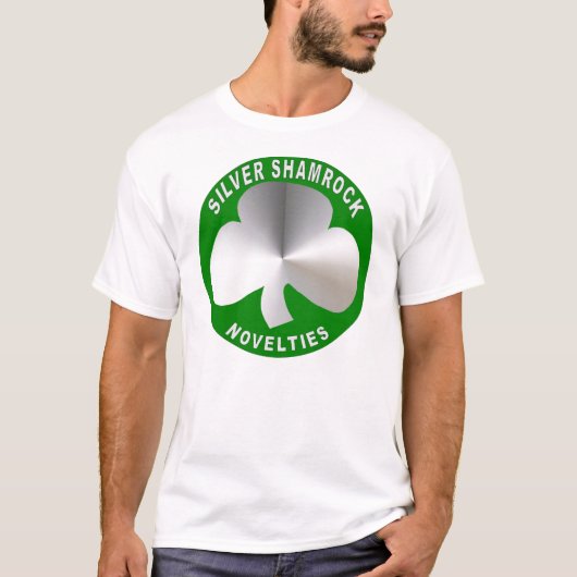 Silberner Kleeblatt-Neuheits-T - Shirt (Vorderseite)