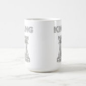 Silberner König & Bauer String Art Becher – Glänze Kaffeetasse (Mittel)