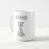 Silberner König & Bauer String Art Becher – Glänze Kaffeetasse (Vorderseite Links)