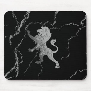 Silberner Königslöwe Mousepad