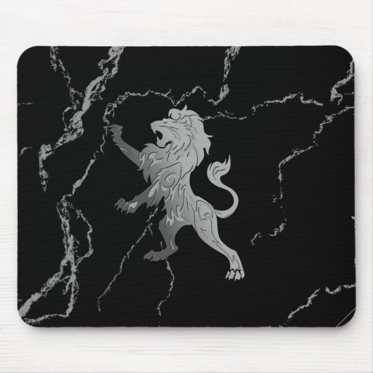 Silberner Königslöwe Mousepad (Vorne)