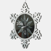 Silberner Kristallstern-Schneeflocken-Schmuck Schneeflocken Zinn-Ornament (Rechts)