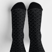 Silberner Kürbis Halloween Socken (Oben)