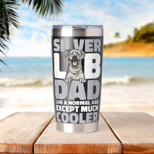 Silberner Labrador Retriever Silberner Lab Dad Thermobecher