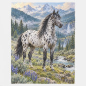 Silberner Leopard Appaloosa in Spring Valley Fleecedecke (Vorderseite)