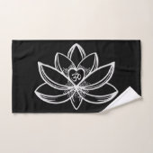 Silberner Lotus  Badhandtuch Set (Handtuch)