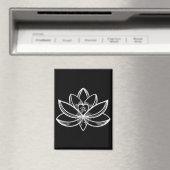 Silberner Lotus Magnet (In Situ (Geschirrspüler))