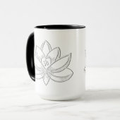 Silberner Lotus Tasse (Vorderseite Links)