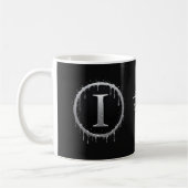 Silberner, mattierter Buchstabe I Kaffeetasse (Links)