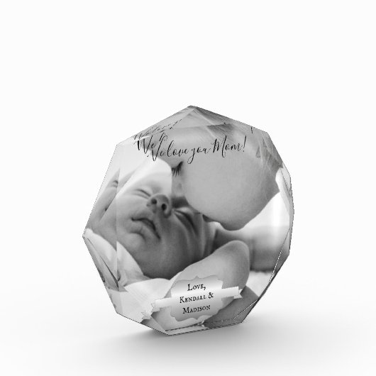 Silberner Minimalistischer Muttertag des Fotos (Links)