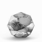 Silberner Minimalistischer Muttertag des Fotos (Vorderseite)