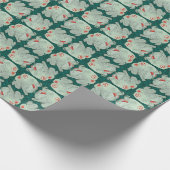 Silberner Mothman Geschenkpapier (Ecke)