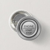 Silberner Motor-Start-Stopp-Knopf Button (Vorne & Hinten)