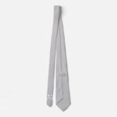 Silberner Nebel | Benutzerdefinierte Monogramm-Hoc Krawatte (Rückseite)