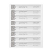 Silberner Paillette-Bogen-Hochzeits-Wickelrock (Bogen)