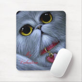 SILBERNER PERSISCHER CAT - MEIN VALENTINSGRUSS MOUSEPAD (Mit Mouse)