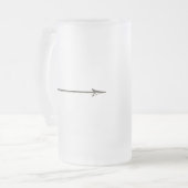 Silberner Pfeil-mattierte Tasse (Vorderseite Links)