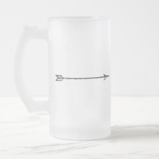 Silberner Pfeil-mattierte Tasse (Links)