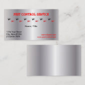 Silberner Plage-Service-einseitige Visitenkarte (Vorne/Hinten)