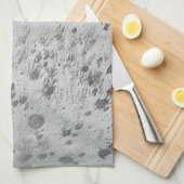 Silberner Rindleder-Druck metallisch Geschirrtuch (Viertel Falte)