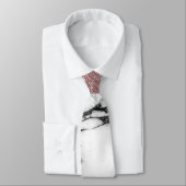 Silberner Rosen-GoldGlitzer und -marmor Krawatte (Gebunden)