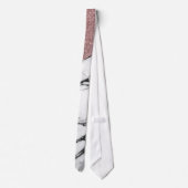 Silberner Rosen-GoldGlitzer und -marmor Krawatte (Rückseite)