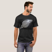 silberner Saturn T-Shirt (Vorne ganz)
